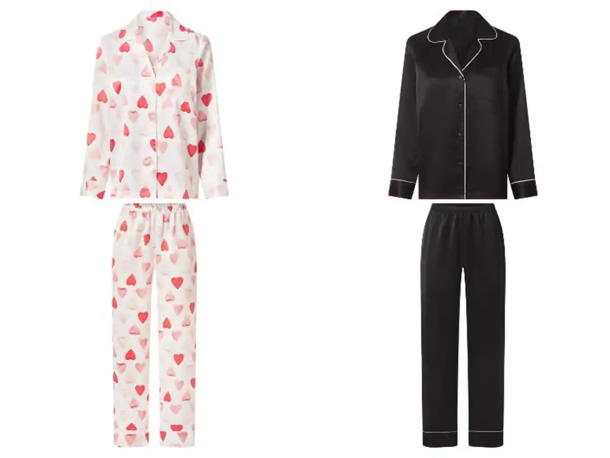 Bild 1 von esmara® Damen Satin-Pyjama