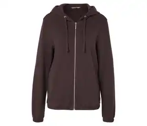 Sweatjacke, dunkelbraun