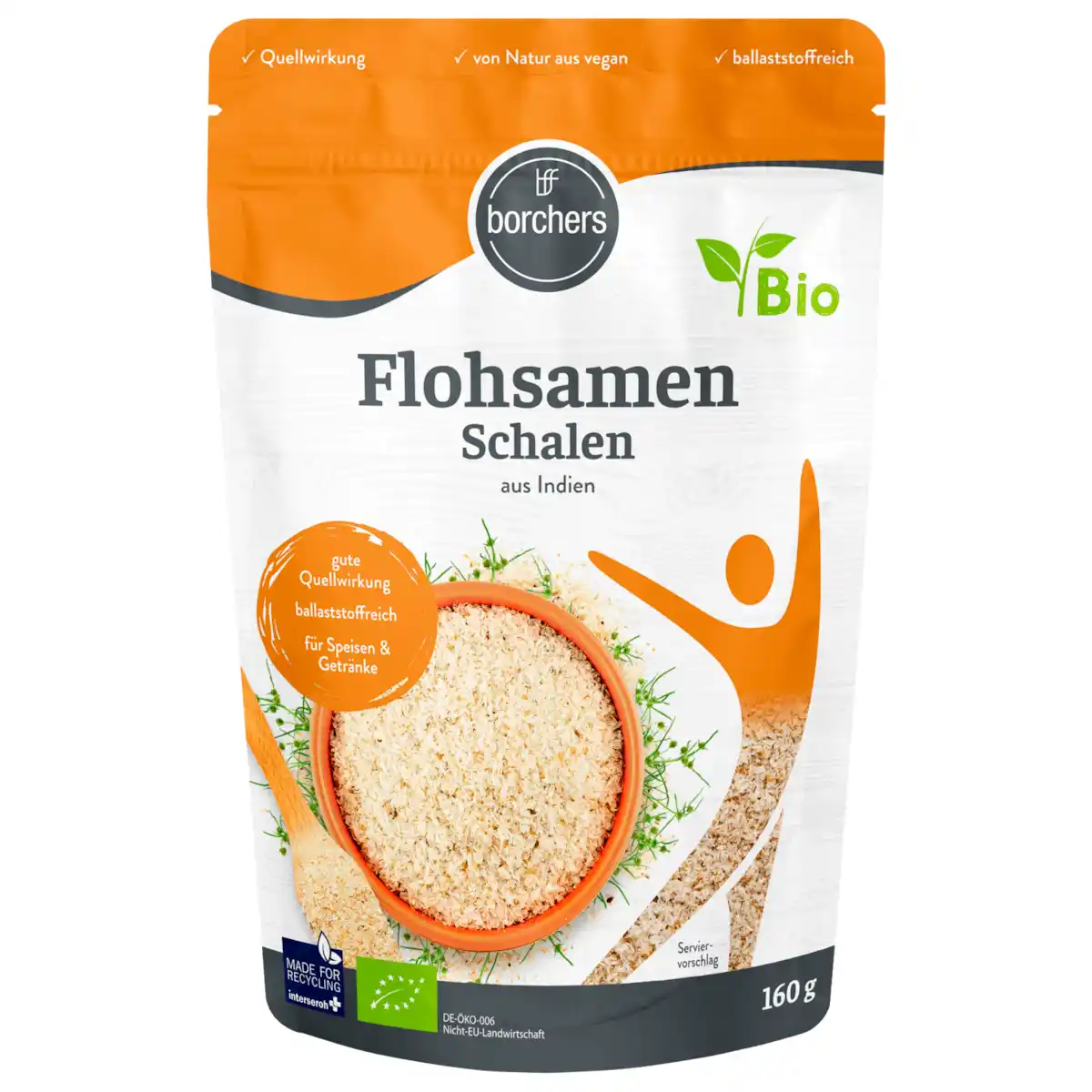 Bild 1 von Borchers Bio Flohsamenschalen 160g