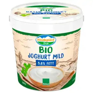 Weideglück Bio Joghurt Mild 3,8% 1000g