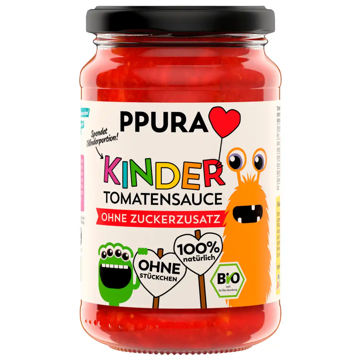 Bild 1 von PPura Bio Kinder Tomatensauce 340g
