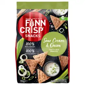Finn Crisp Snacks Sour Cream & Onion 150g