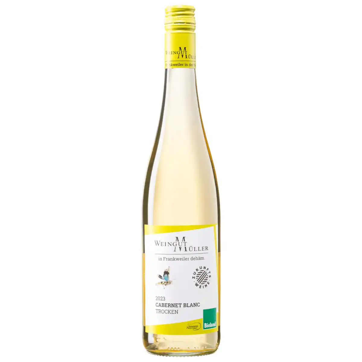 Bild 1 von Bioland Weingut Müller Bio Weißwein Cabernet blanc Piwi Pfalz 0,75l