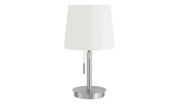 Bild 3 von Trio Tischleuchte, 1-flammig, Nickel-matt, Stoffschirm weiß