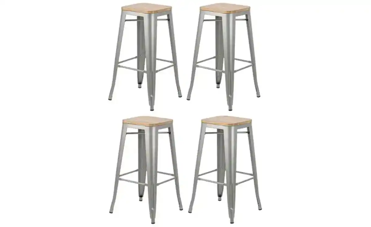 Bild 2 von Barhocker 4er-Set Tabnash