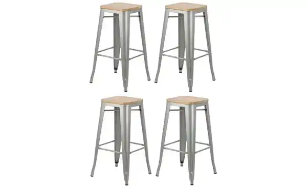 Bild 2 von Barhocker 4er-Set Tabnash