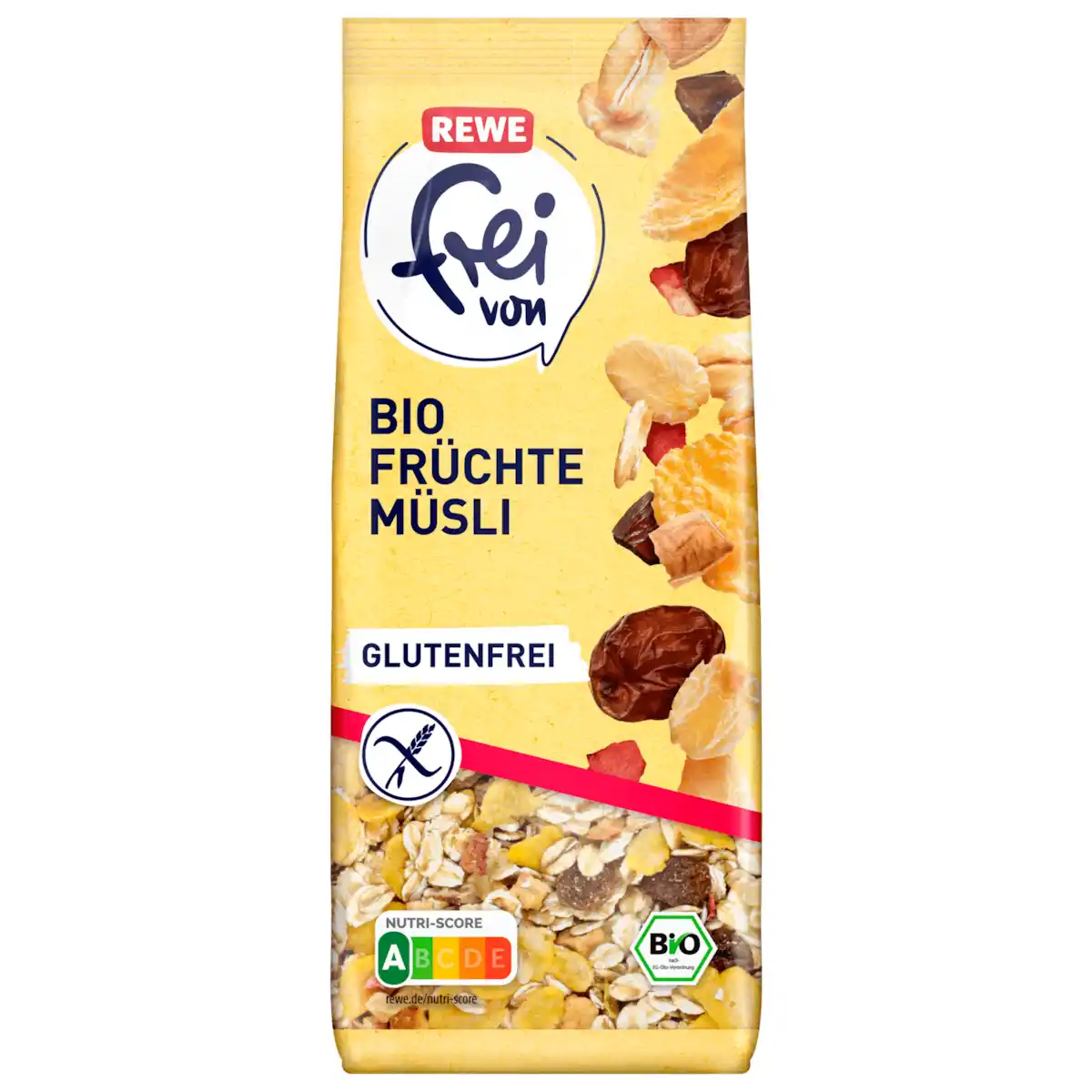 Bild 1 von REWE frei von Bio Früchtemüsli glutenfrei 400g