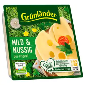 Grünländer Mild & Nussig Scheiben 140g