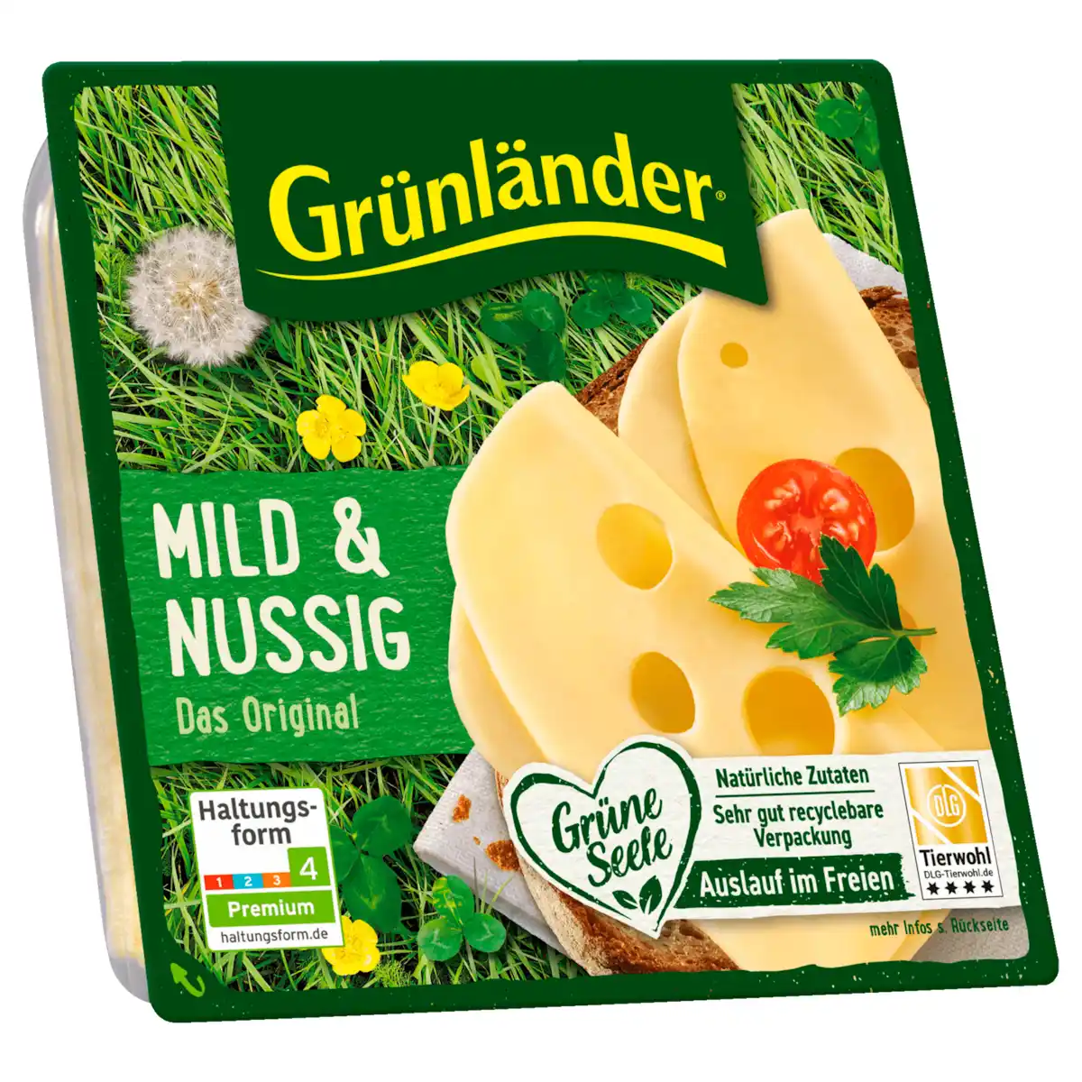 Bild 1 von Grünländer Mild & Nussig Scheiben 140g