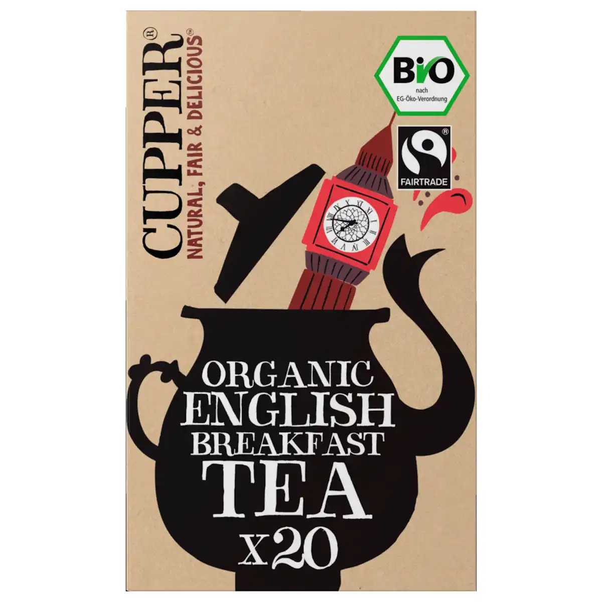 Bild 1 von Cupper Bio Englischer Schwarztee 50g, 20 Beutel
