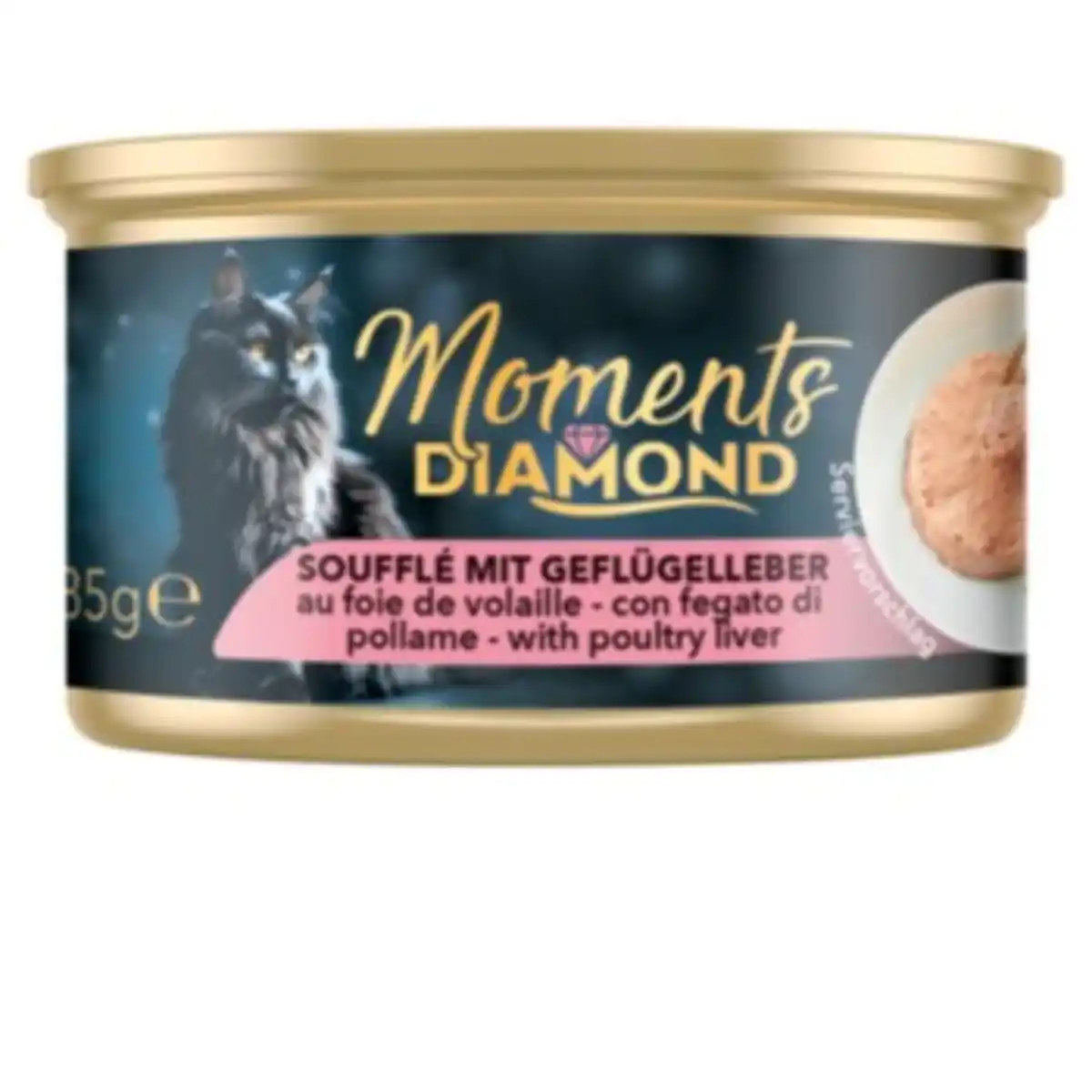 Bild 1 von MOMENTS Diamond Nassfutter Katze, Adult, Soufflé Geflügelleber 12x85 g