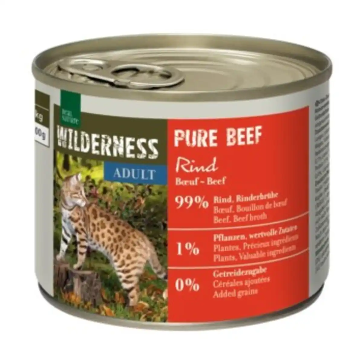 Bild 1 von REAL NATURE WILDERNESS Nassfutter Katze, Adult Pure Beef 6x200 g