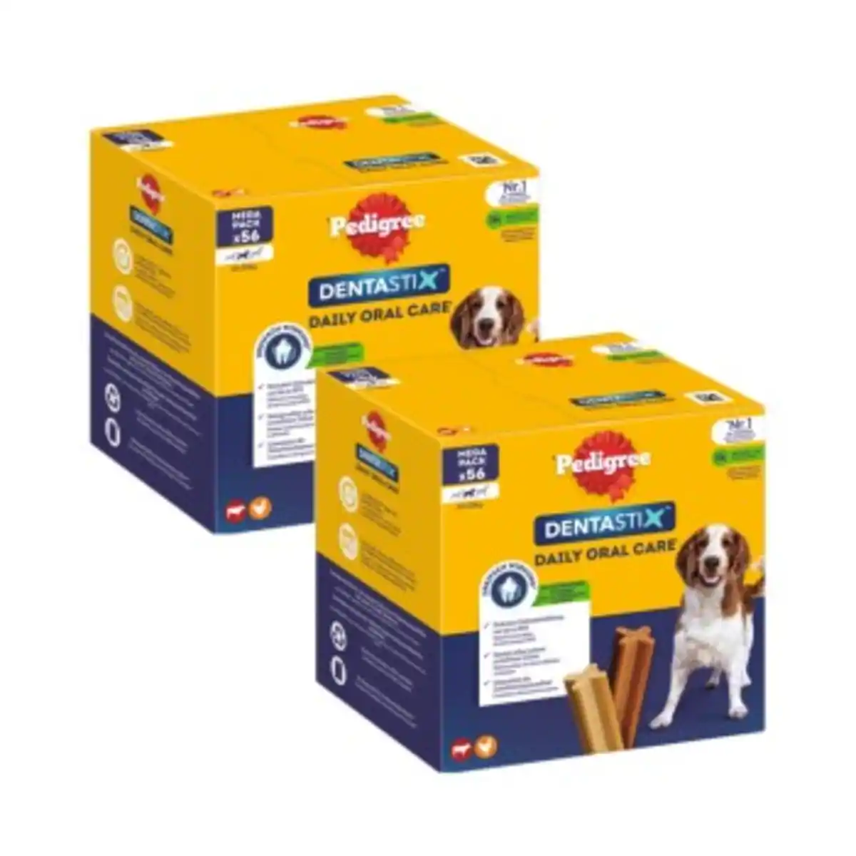Bild 1 von Pedigree Zahnpflege Dentastix Multipack für mittelgroße Hunde 2x56 Stück