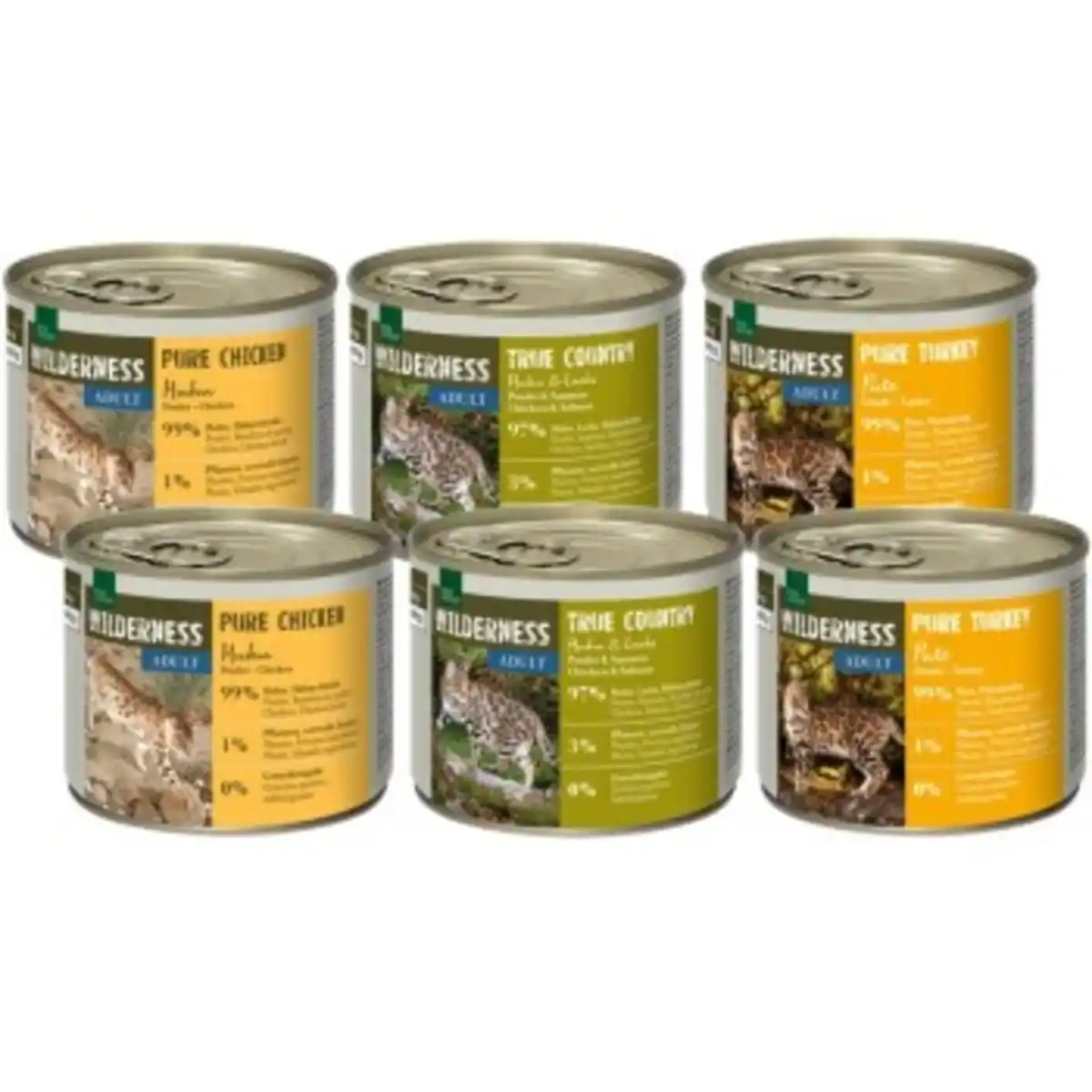 Bild 1 von REAL NATURE WILDERNESS Nassfutter Katze, Adult 6x200 g Mixpaket 3