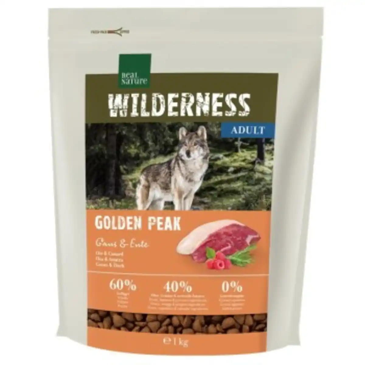 Bild 1 von REAL NATURE WILDERNESS Trockenfutter Hund, Adult, Golden Peak Gans und Ente 1 kg
