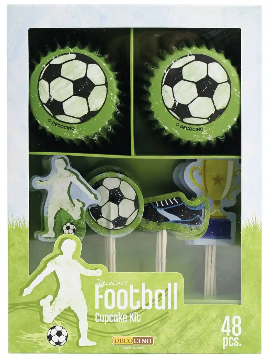 Bild 1 von DECOCINO Muffin-Set »Football«, 48-teilig