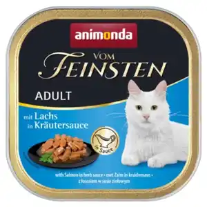 animonda Vom Feinsten Adult 32x100g Lachs, in Kräutersauce