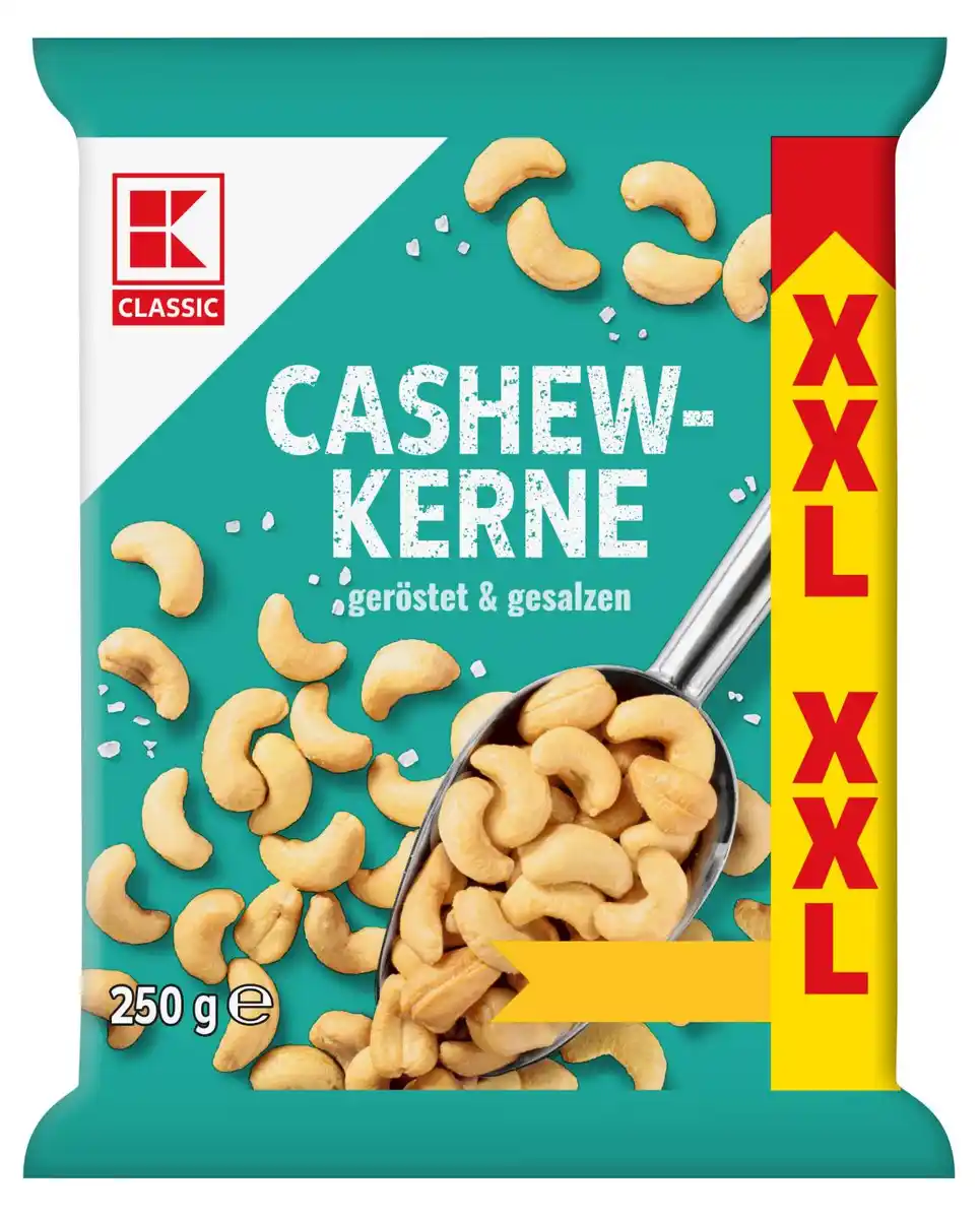 Bild 1 von K-CLASSIC Cashewkerne, 250-g-Großpackg.