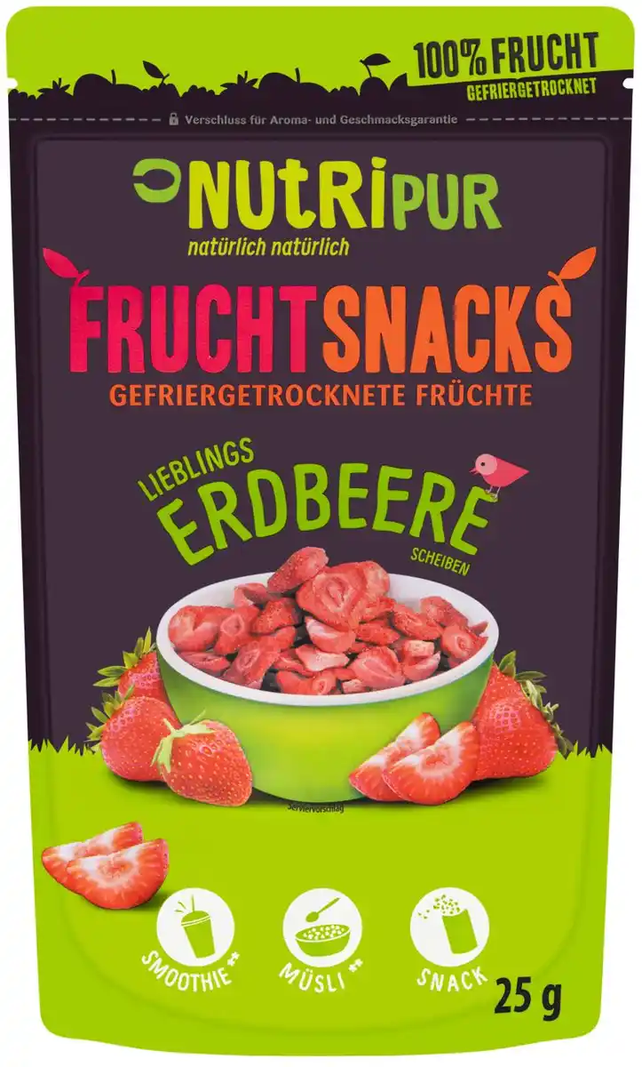 Bild 1 von NUTRIPUR Fruchtsnacks, 25-g-Packg.
