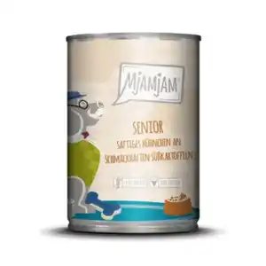 MjAMjAM Nassfutter Hund Senior - saftiges Hühnchen an Süßkartoffeln 6 x 400 g