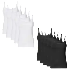 OYANDA® Damen-Spaghettiträgerhemden, 5-St.-Packg.