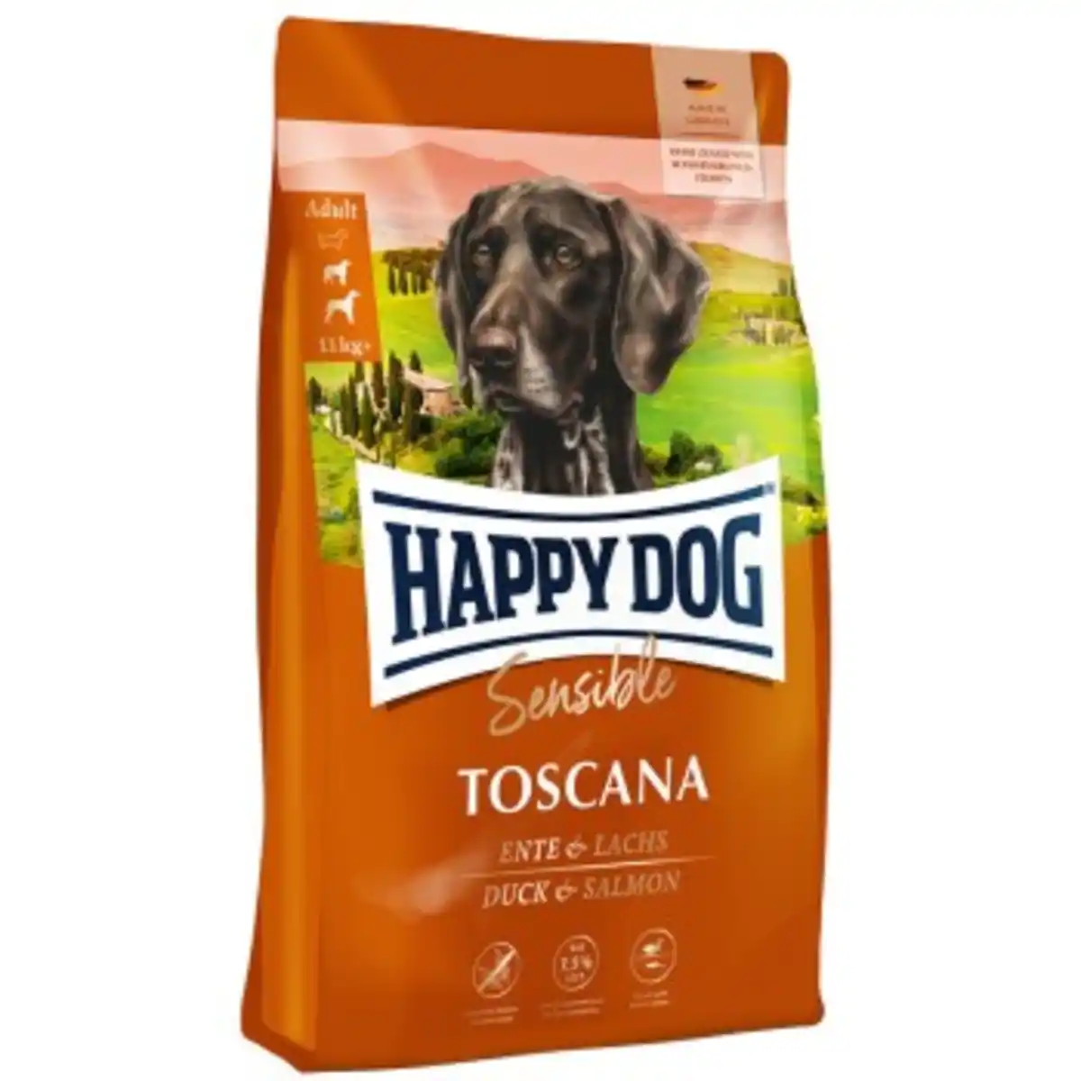 Bild 1 von HAPPY DOG Sensible Trockenfutter Hund Adult, Toscana 4 kg