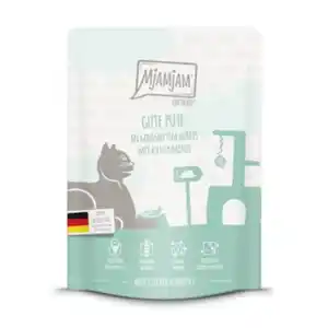 MjAMjAM Nassfutter Katze Adult, Quetschie 6x300 g Pute