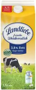 LANDLIEBE Frische Weidemilch 3,8 % Fett, 1,5-l-Packg.