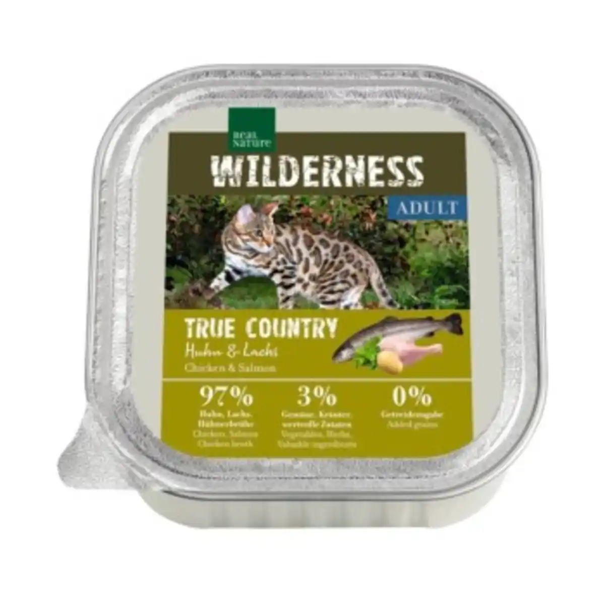 Bild 1 von REAL NATURE WILDERNESS Nassfutter Katze, Adult True Country, Huhn und Lachs 16x100 g
