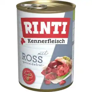 RINTI Kennerfleisch Nassfutter Hund, Adult, Dose, Ross 12x400 g