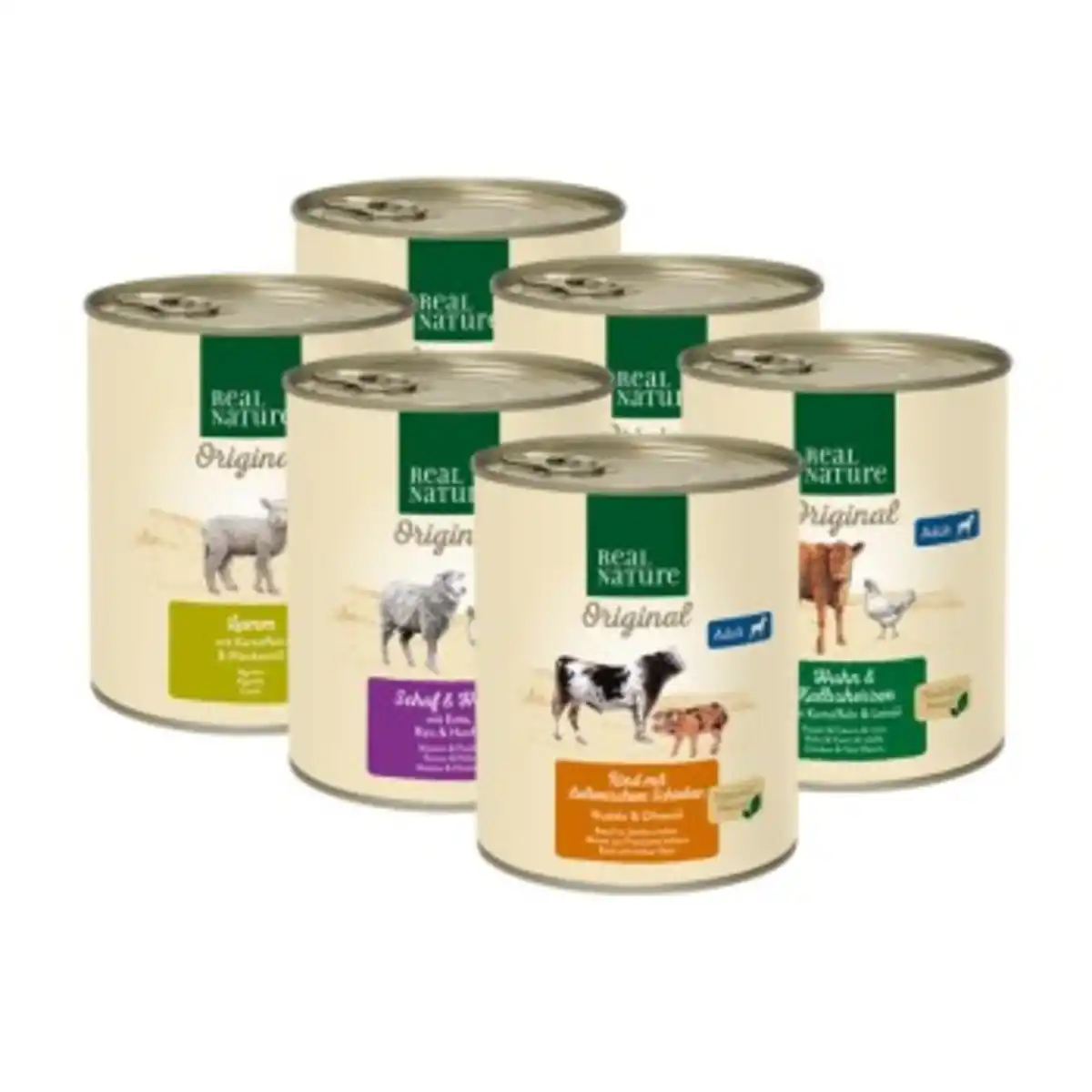 Bild 1 von REAL NATURE Nassfutter Hund, Adult 6x800 g Mixpaket 2