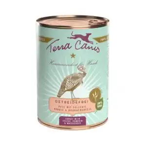 Terra Canis Getreidefrei Adult Pute mit Sellerie, Kürbis und Brunnenkresse 6x400 g