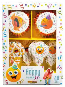 DECOCINO Muffin-Set »Happy«, 48-teilig