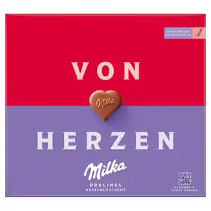 Pralinen 110 g, I love Milka - Haselnuss
