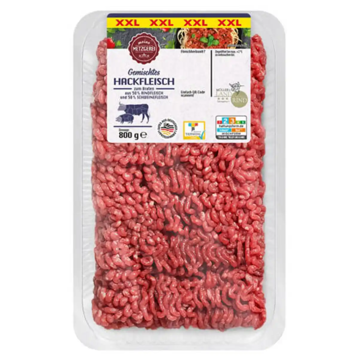 Bild 1 von MEINE METZGEREI Hackfleisch gemischt XXL (Mischhaltungsform)