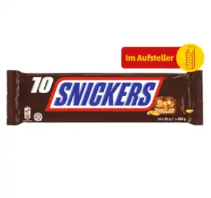 SNICKERS oder TWIX Schokoriegel*
