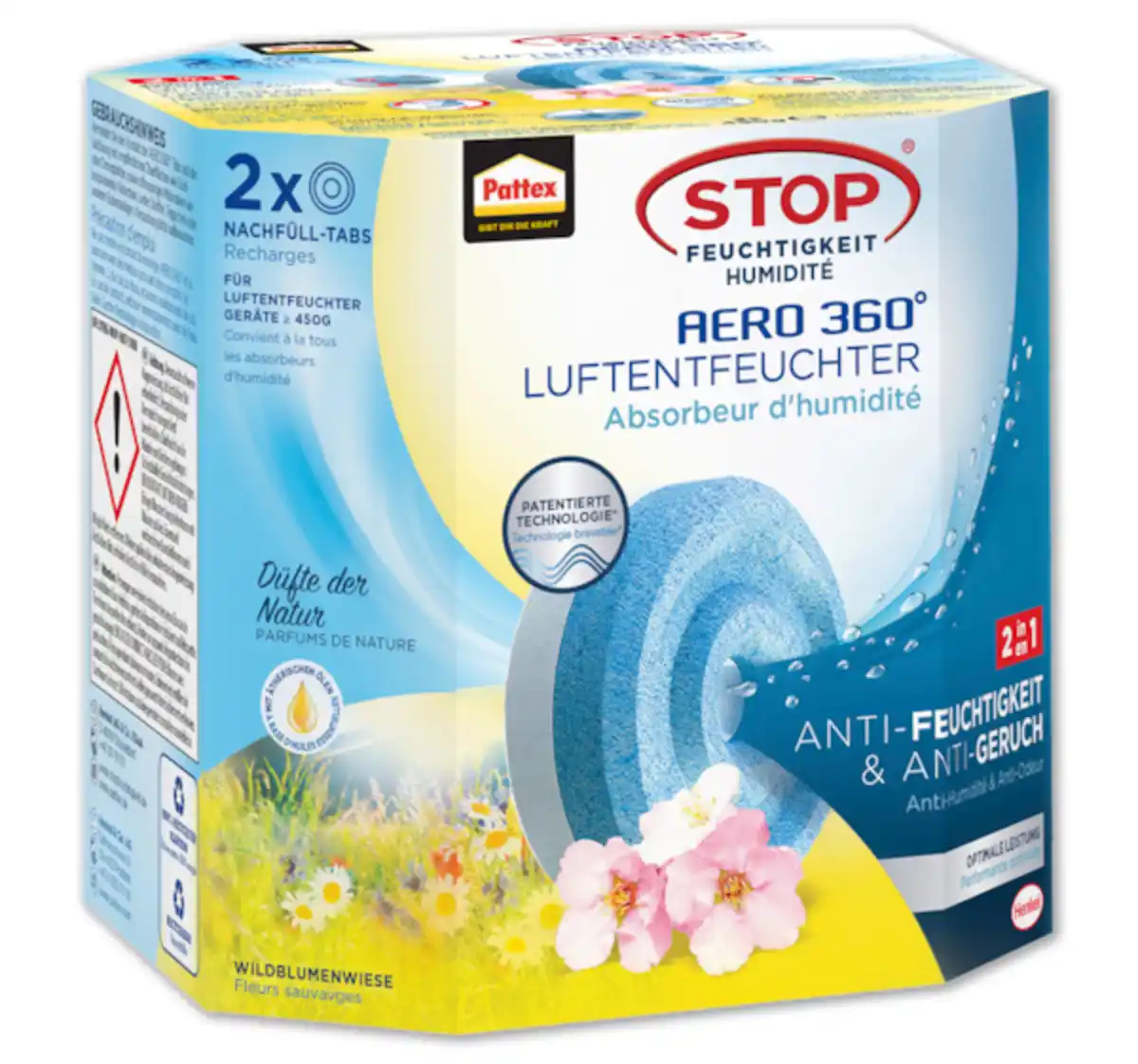 Bild 1 von PATTEX Luftentfeuchter AERO 360° Nachfülltabs*