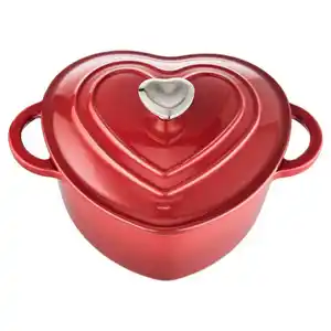 CROFTON Gusseisernes Sortiment, Herztopf, rot