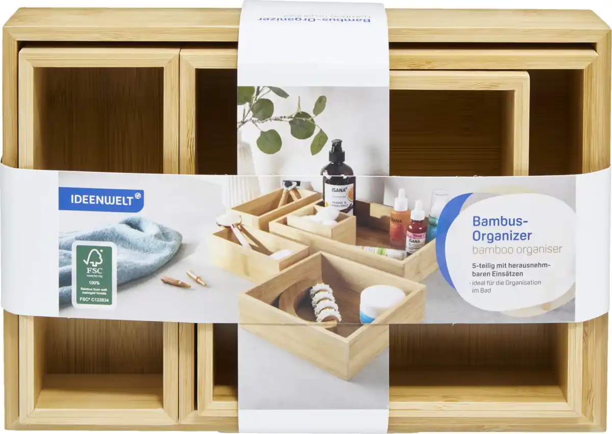 Bild 1 von IDEENWELT Bambus-Organizer 5-tlg.