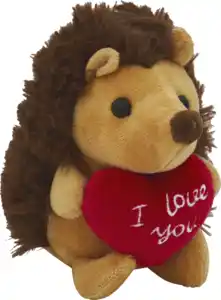 IDEENWELT Valentinstagsplüsch Igel mit Herz