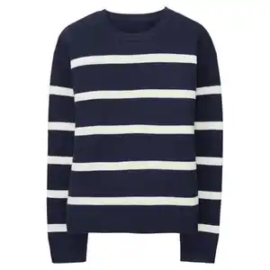 UP2FASHION WOMEN Damen Pullover, indigo/weiß, S 36/38