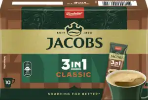 Jacobs 3in1 Kaffee-Sticks Classic, 120 g