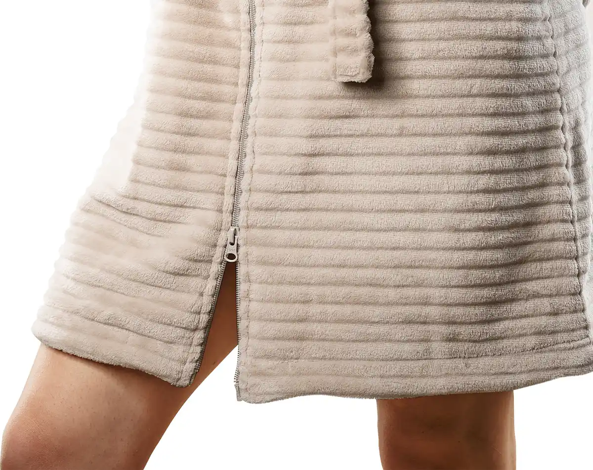 Bild 2 von IDEENWELT Morgenmantel mit Reißverschluss Gr. S/M