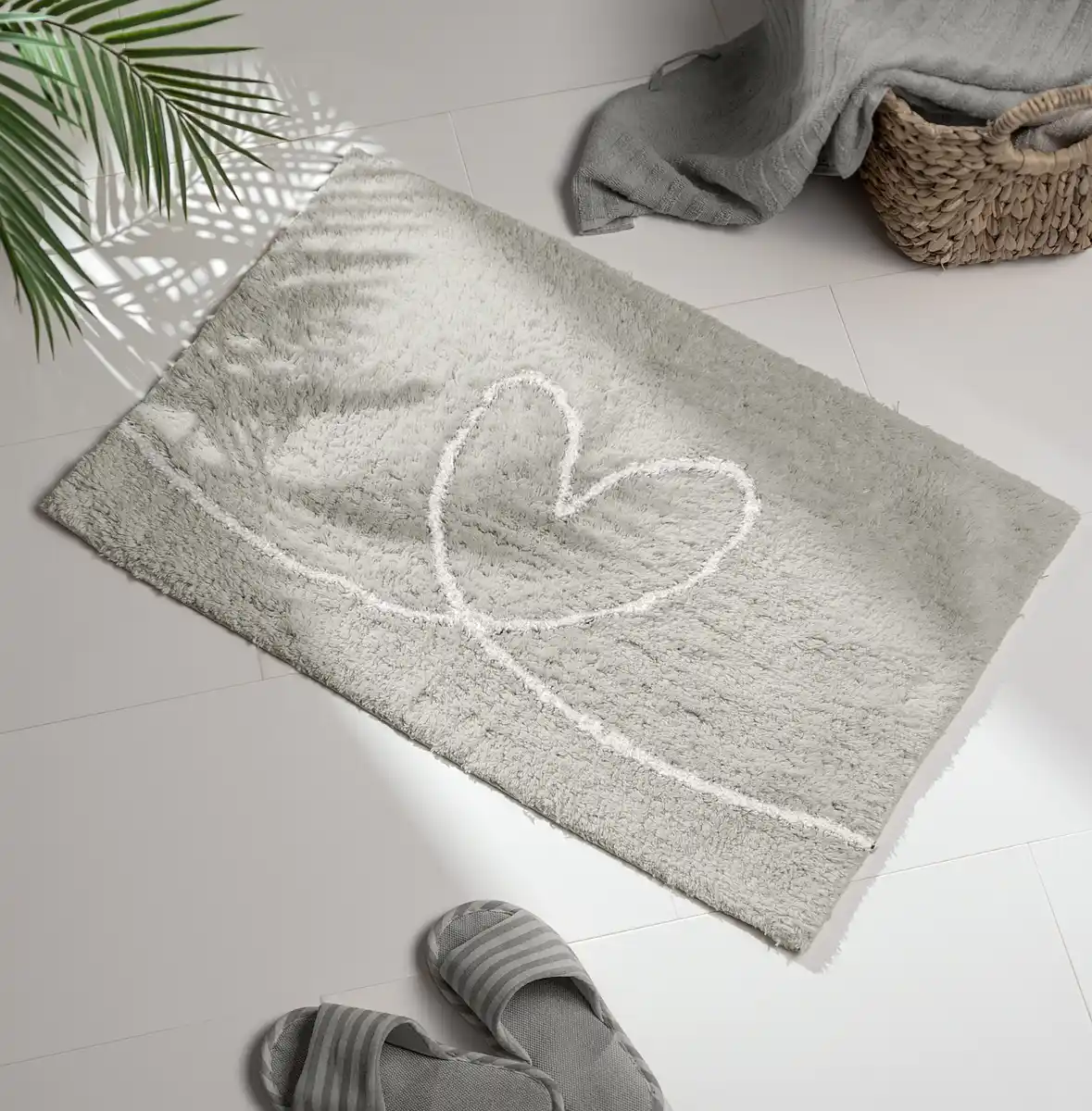 Bild 2 von IDEENWELT Badteppich 50x80cm grau
