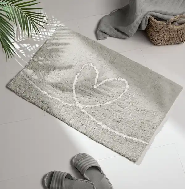 Bild 2 von IDEENWELT Badteppich 50x80cm grau