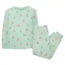 Bild 1 von LILY & DAN Kinder Glow-in-the-Dark-Pyjama, hellgrün, 98/104