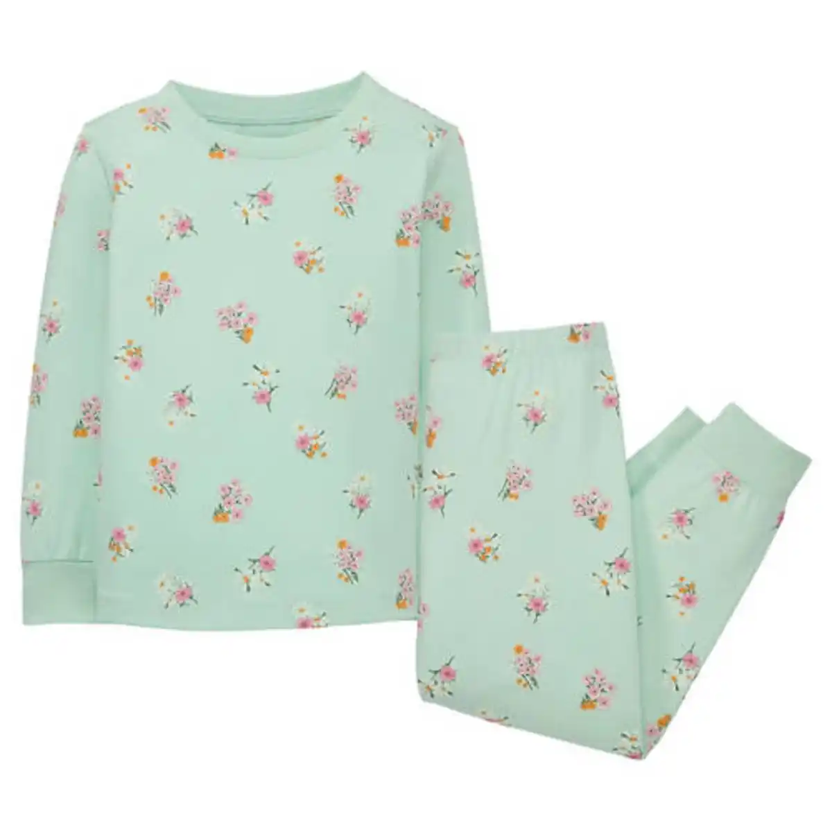 Bild 1 von LILY & DAN Kinder Glow-in-the-Dark-Pyjama, hellgrün, 98/104