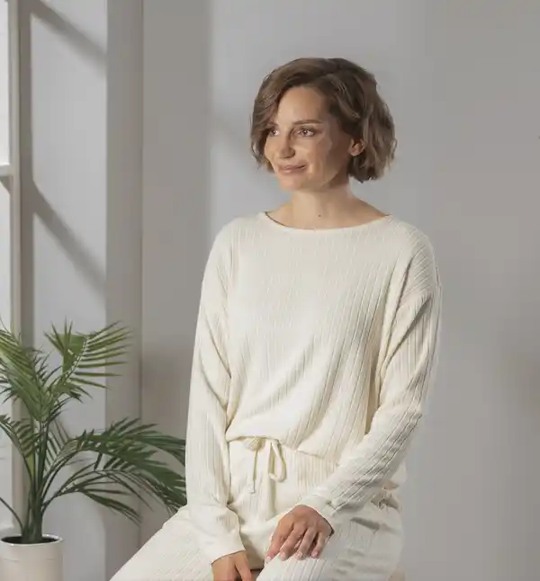 Bild 3 von IDEENWELT Strickpullover vanille Gr. S