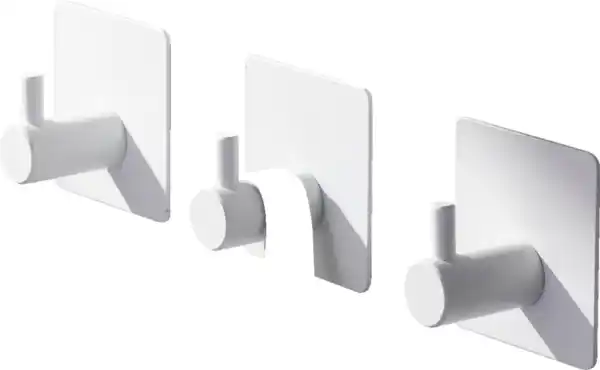 Bild 2 von IDEENWELT Selbstklebende Wandhaken 3er-Set weiß