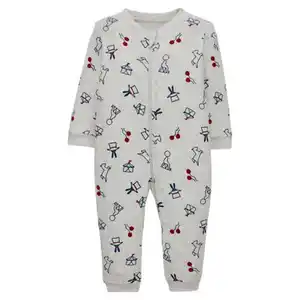 LILY & DAN Kinder Schlafanzug, grau, 62/68